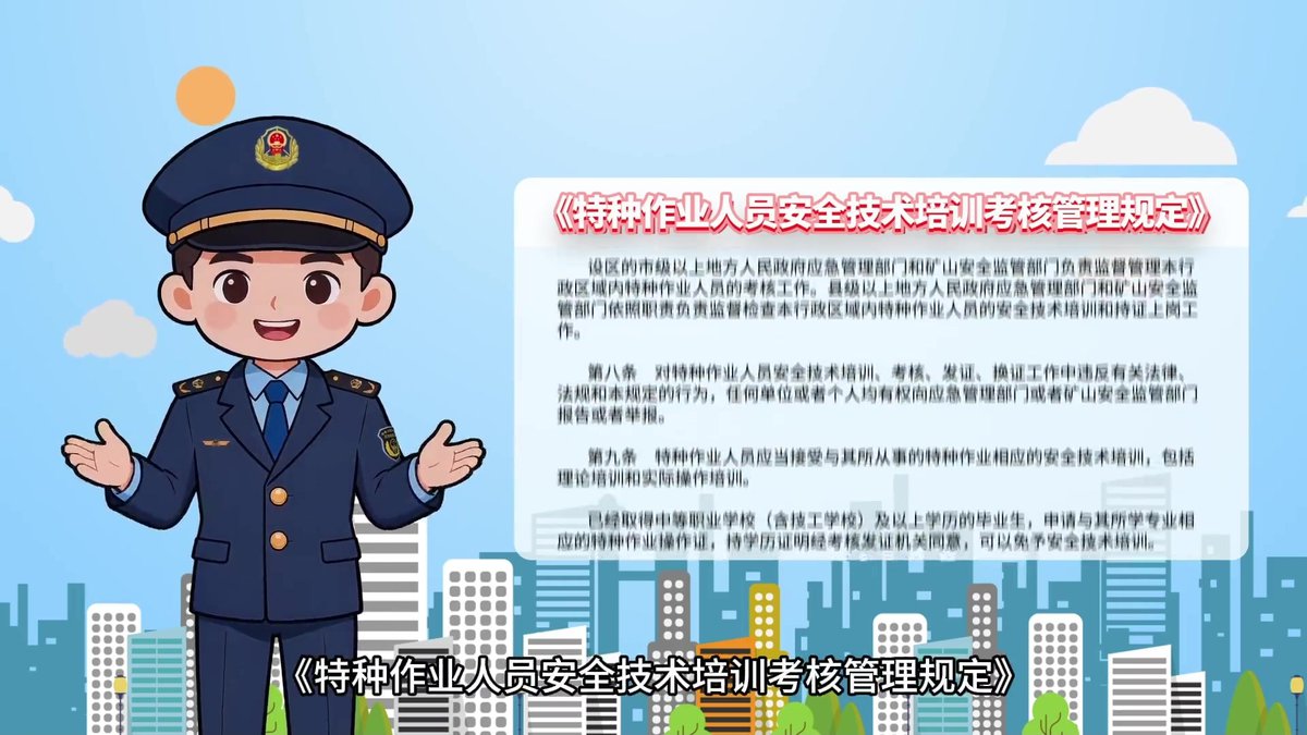 特种作业培训考核_新政解读短视频-优化证书复审换证.mp4
