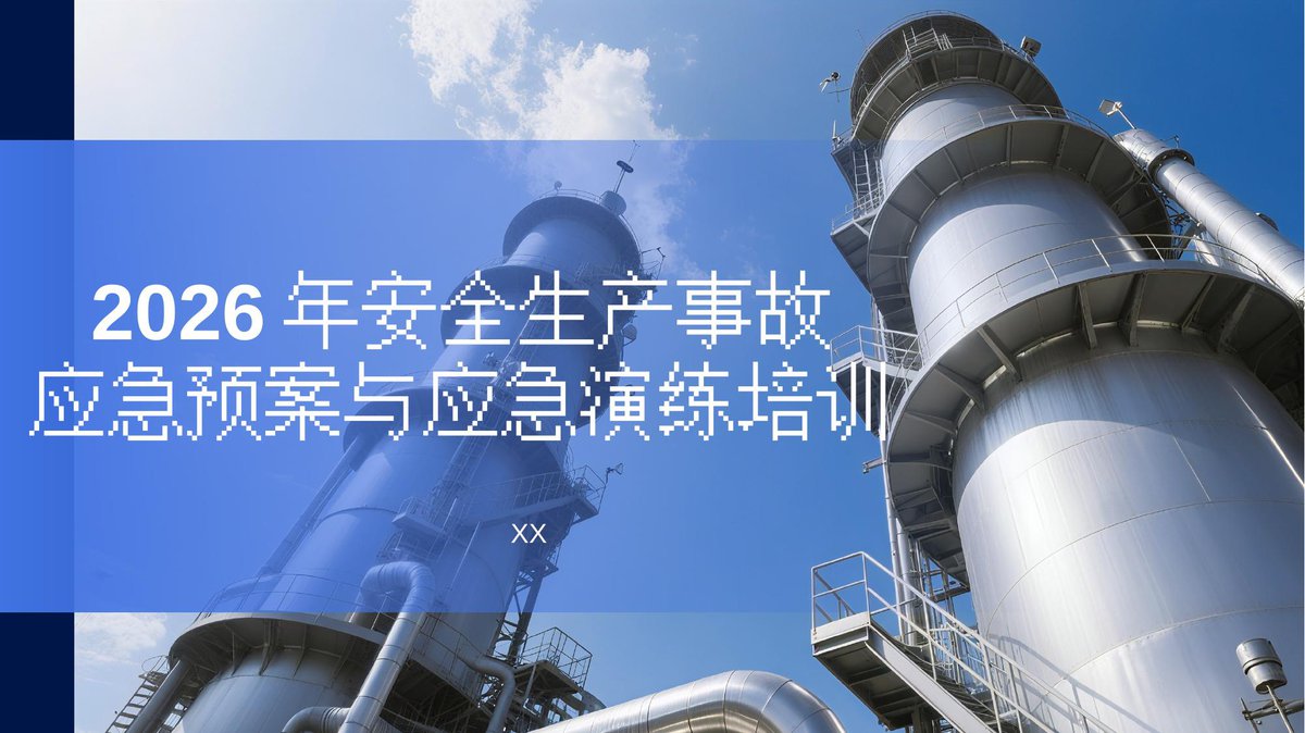 2026安全生产事故应急预案与演练全流程培训.pptx