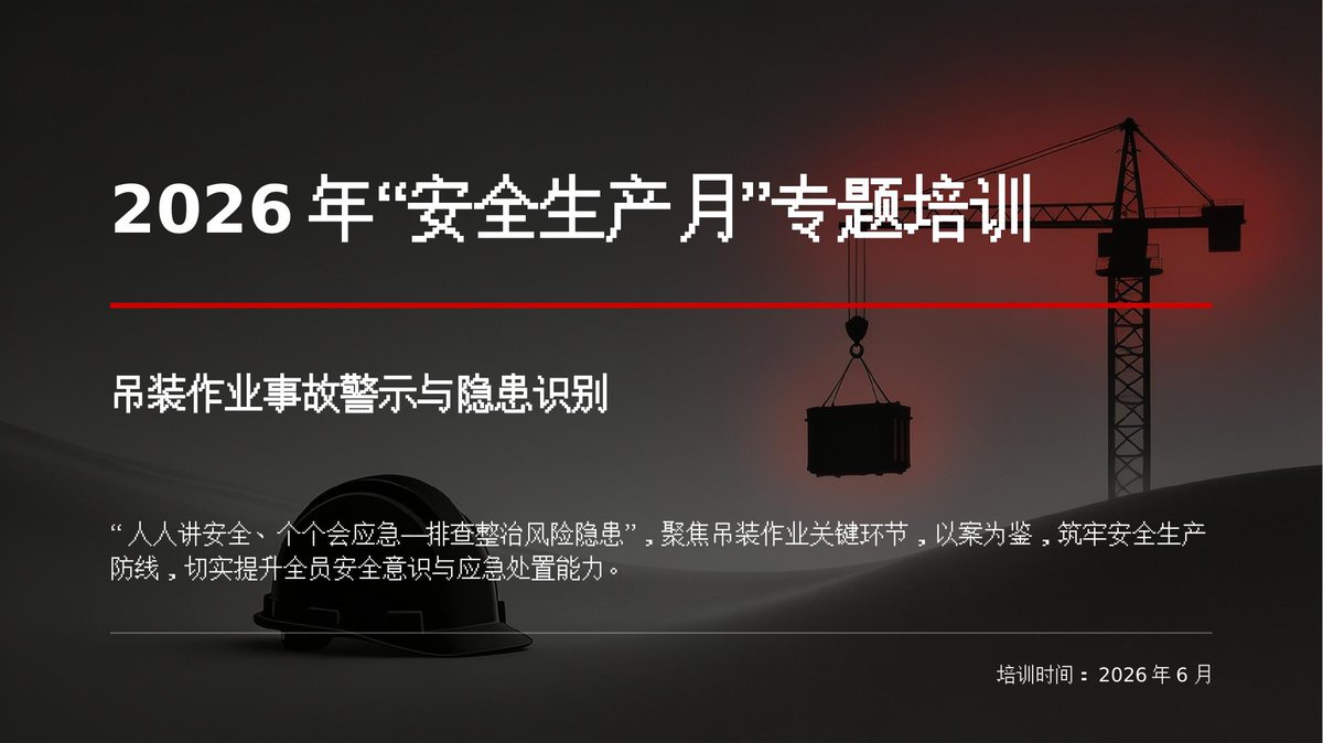 2026年吊装作业事故警示与隐患识别培训.pptx