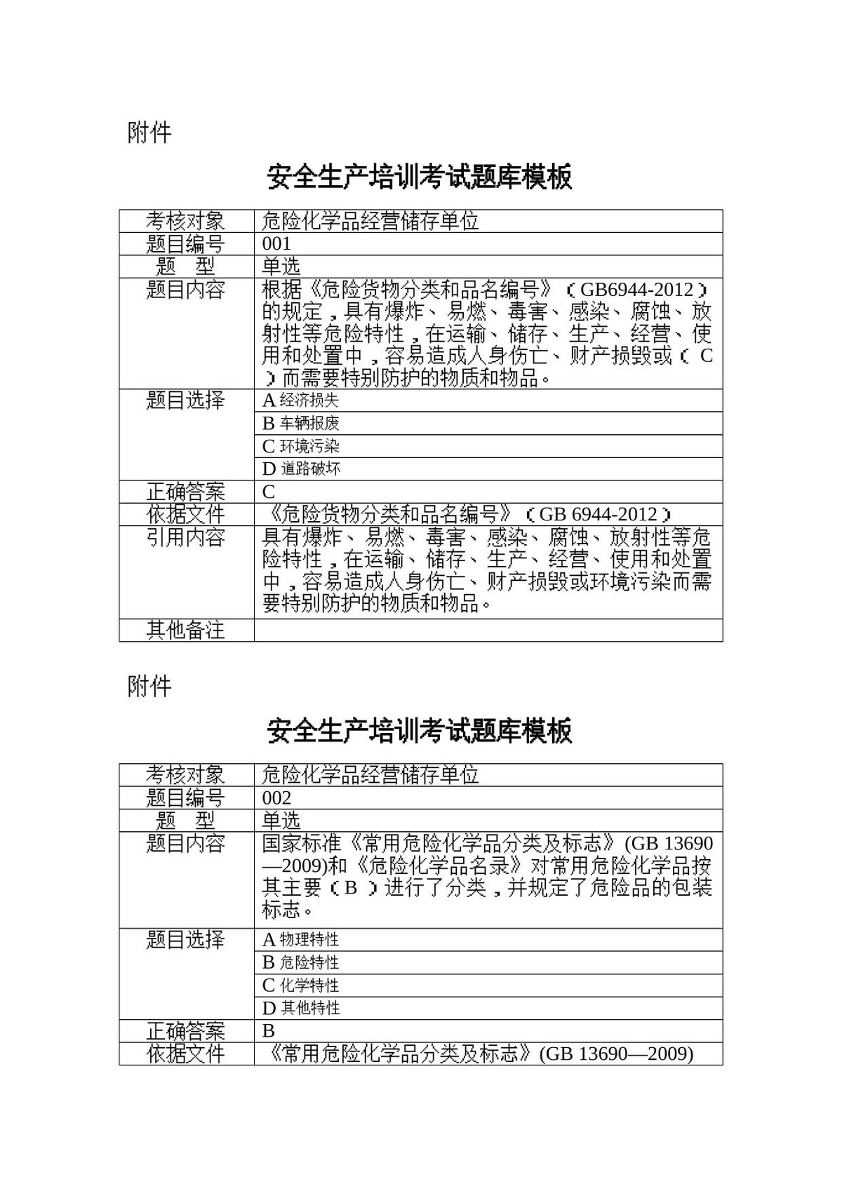 危险化学品储存单位考试试题.doc
