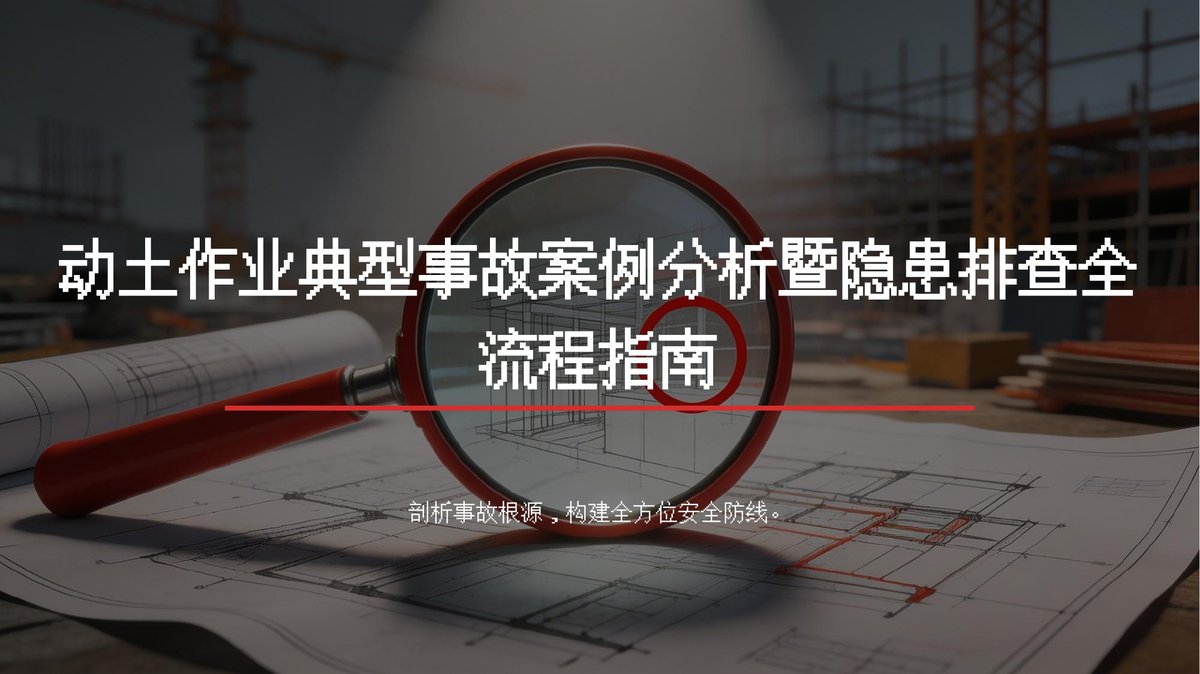 动土作业典型事故案例分析与隐患排查全流程指南.pptx