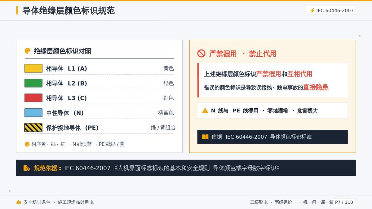 鹤地施工现场临时用电系统配置及精益做法培训课件.pptx - ESH安全管理