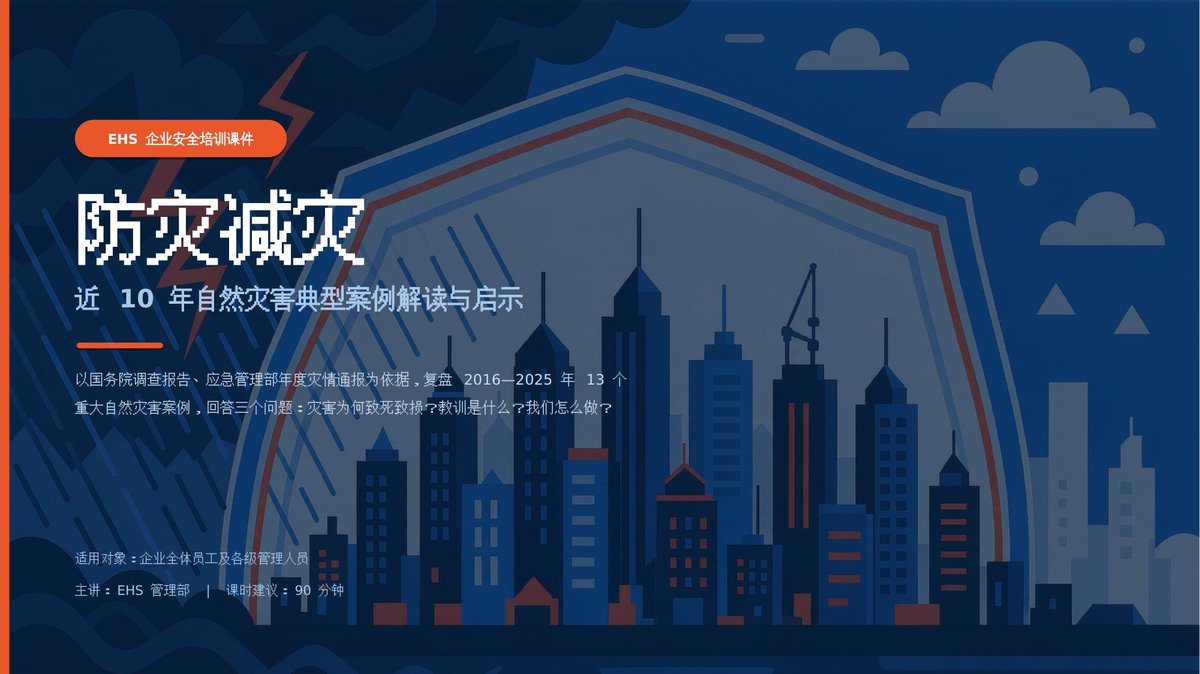 防灾减灾培训课件-近10年自然灾害典型案例解读.pptx