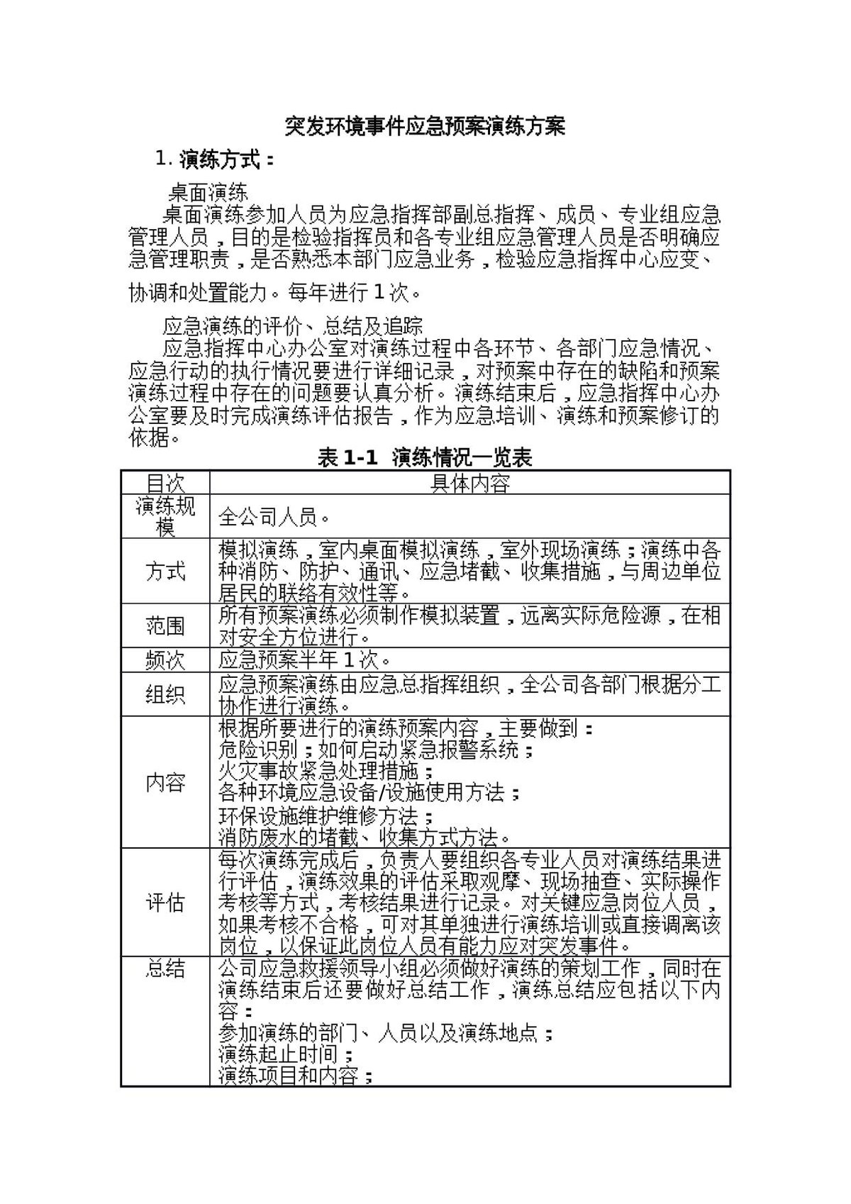 突发环境事件应急预案演练方案13页.docx